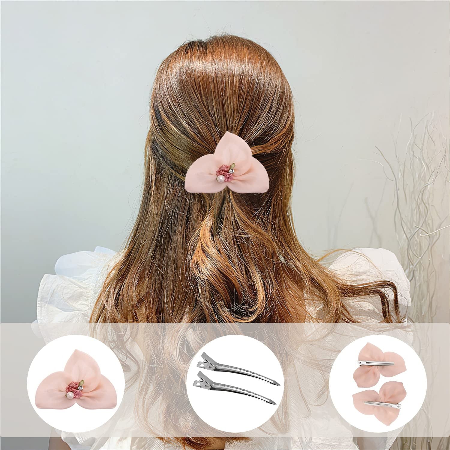 for Styling Sectioning 24Pack, Metal Duck Bill for Women, Alligator Clip for Long Curl Thick , Roller , Pin Curl , Salon - Image 4
