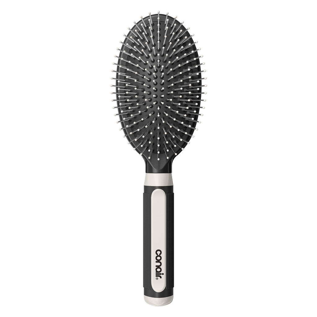 (6 pack) Conair Grip & Glide Wire Bristle Cushion Hair Brush with Rubber-Grip Handle, Colors Vary - Image 2