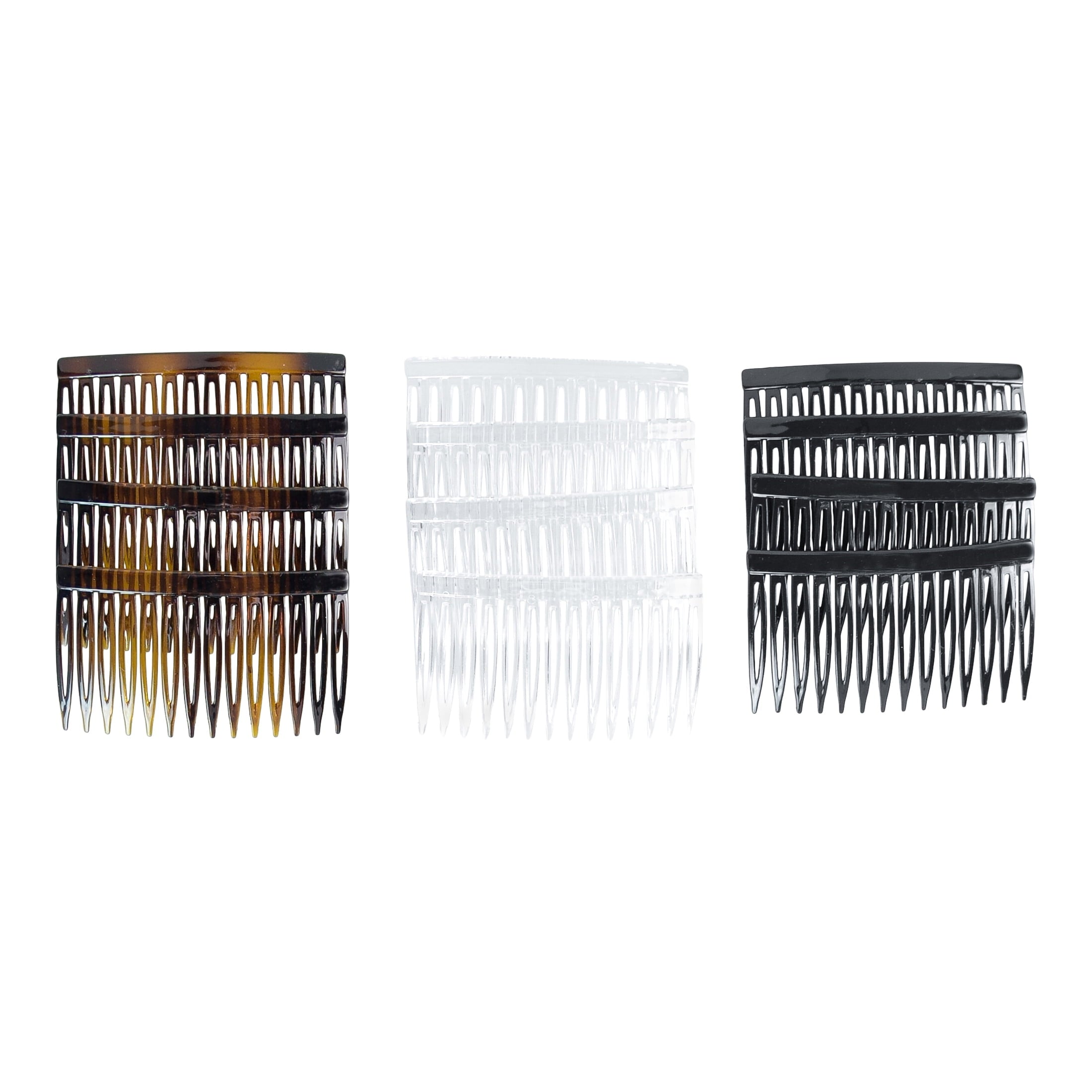 Plastic Side Hair Combs, Multicolor, 12 Count - Image 3