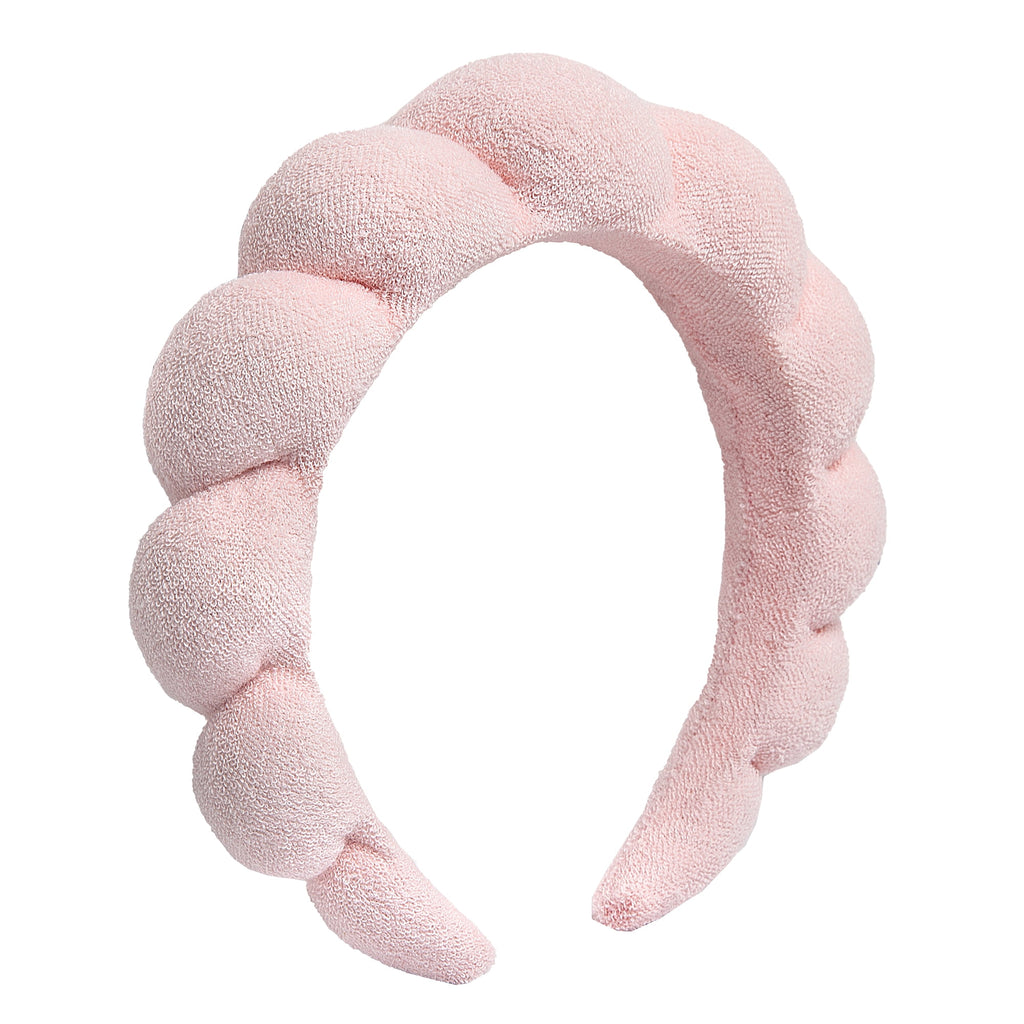 Enchante Crescent Pink Spa Headband with Soft Comfort Design for Skincare & Makeup - Image 5