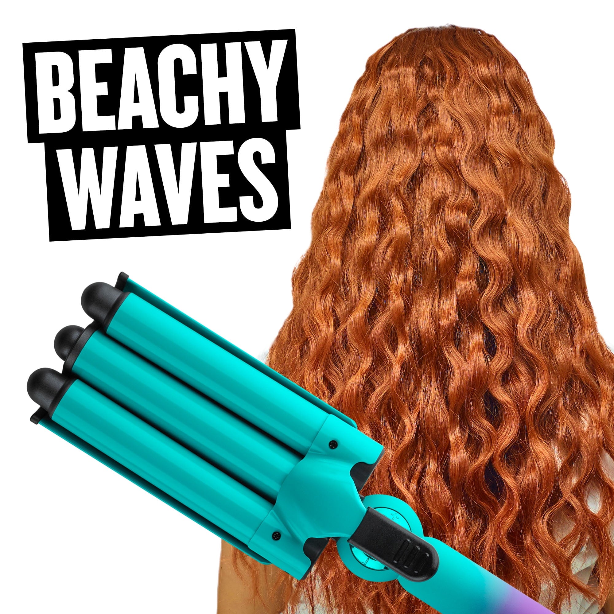 Bed Head Wave Affair Jumbo 3 Barrel Ceramic Hair Waver, Ambre - Image 6