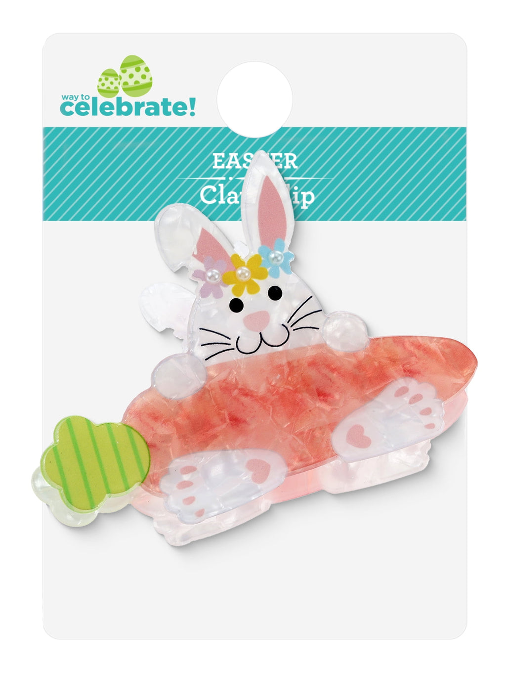 to Celebrate Easter Bunny and Carrot Claw Clip, 1 Piece - Image 4