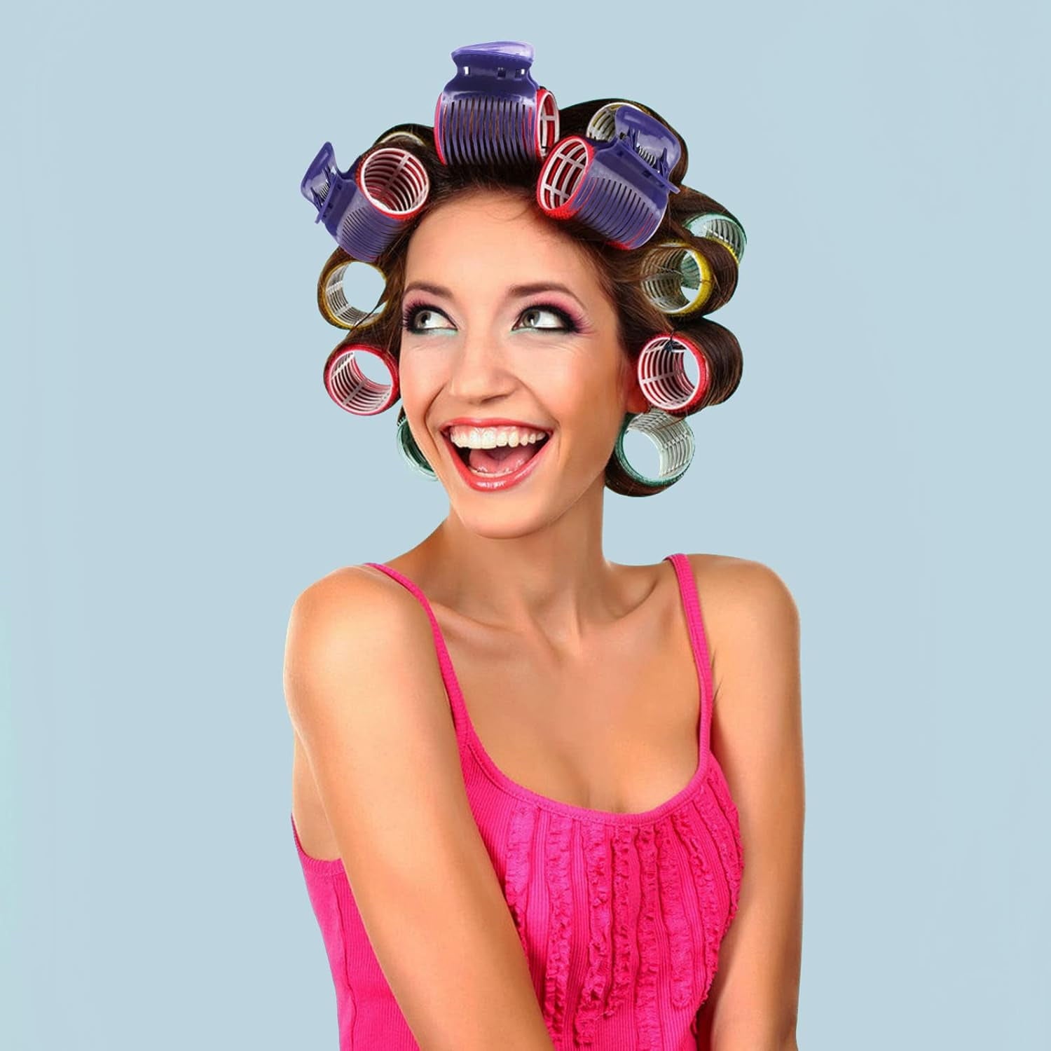24 Clips for Hair Curler Claw Clip Replacement Hair Section Styling for Women Girls Purple - Image 2