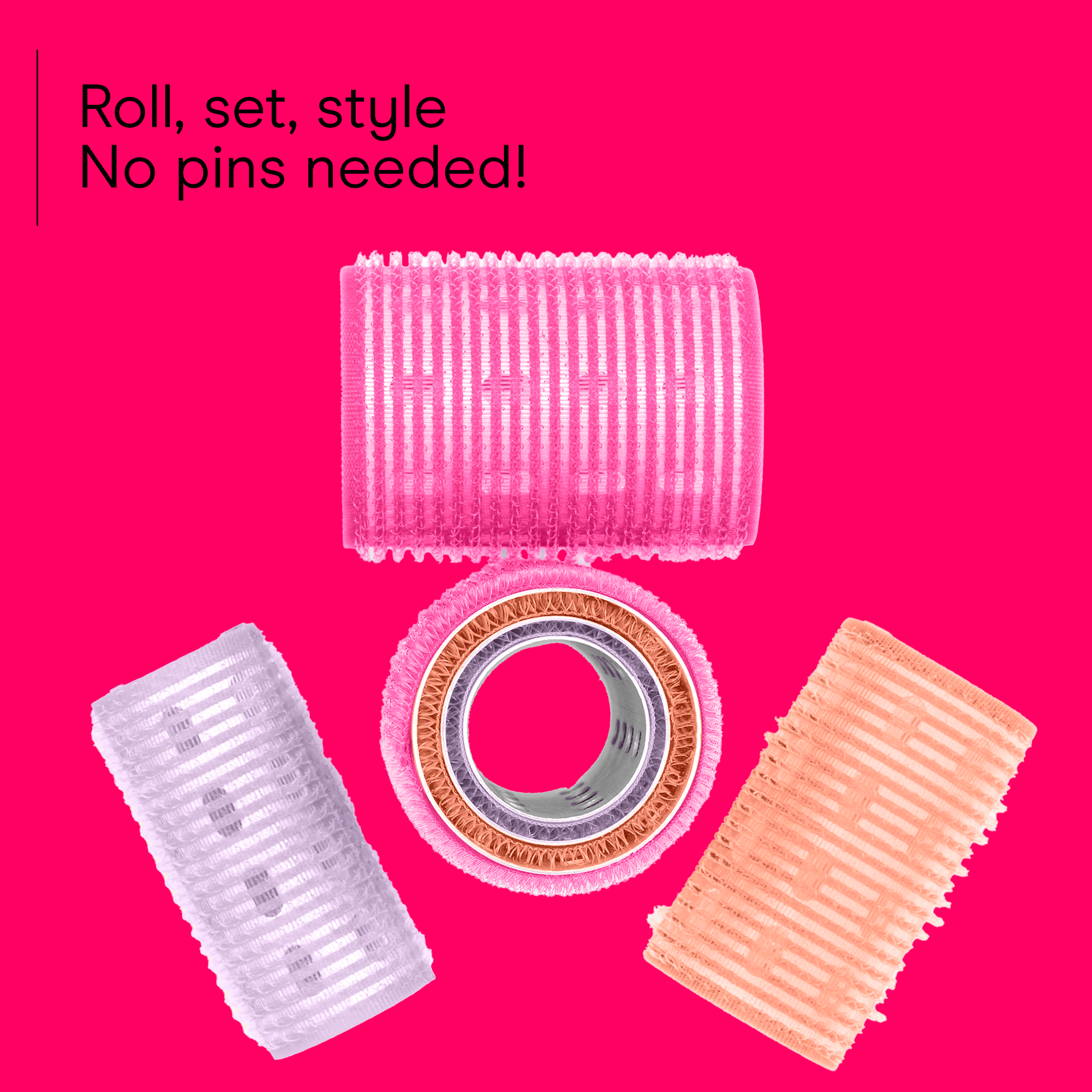 Rollers, Assorted Sizes, Multicolor, 12 Count - Image 3