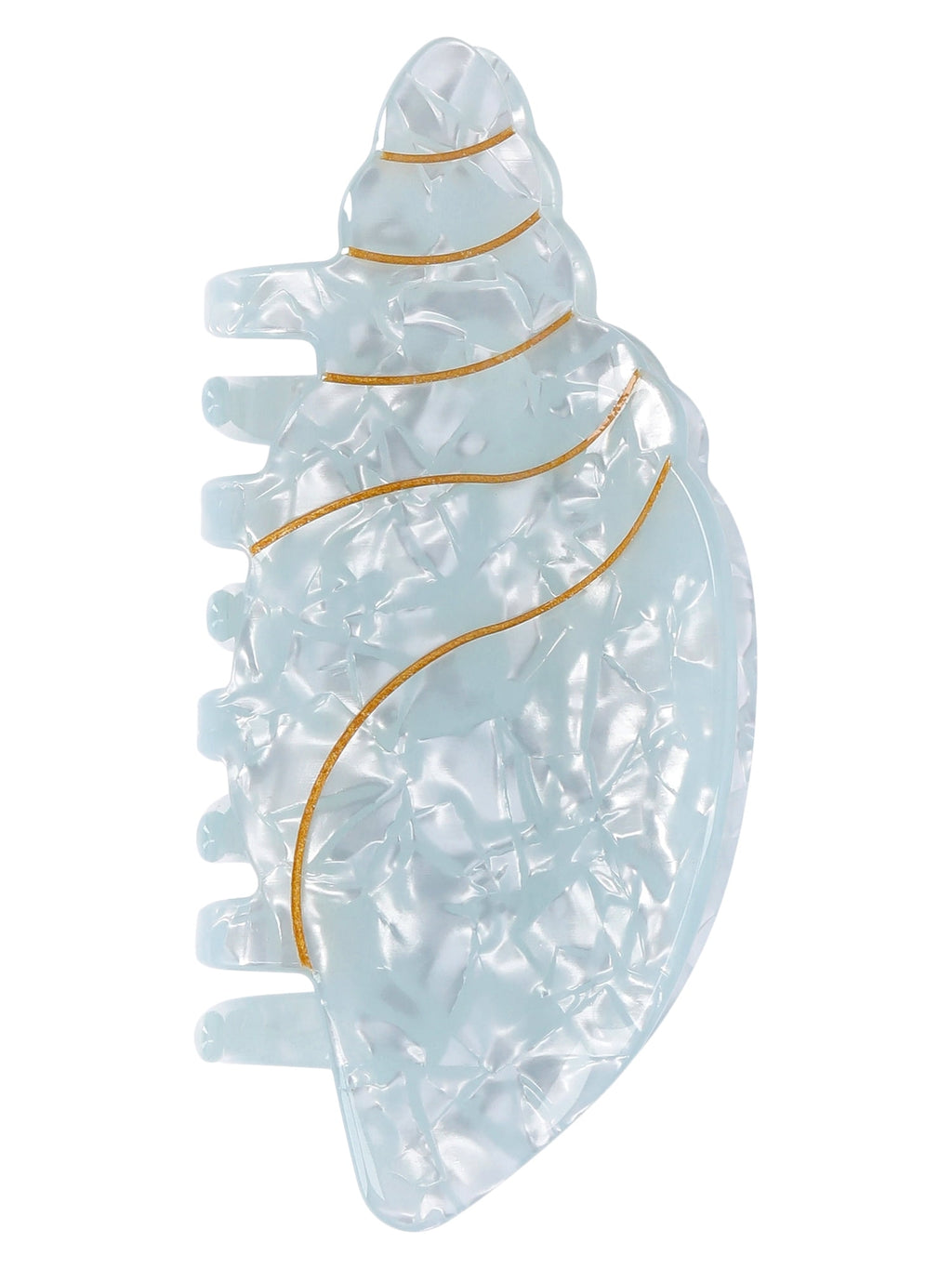 Conch Shell Hair Claw Clip, Aqua - Image 3