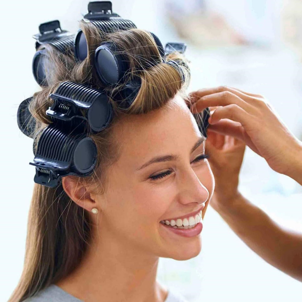 2.4x2x1.6In Replacement Hair Section Styling Clips for Home,Black Plastic Hair Section Fixing Clamps for Effortless C... - Image 5