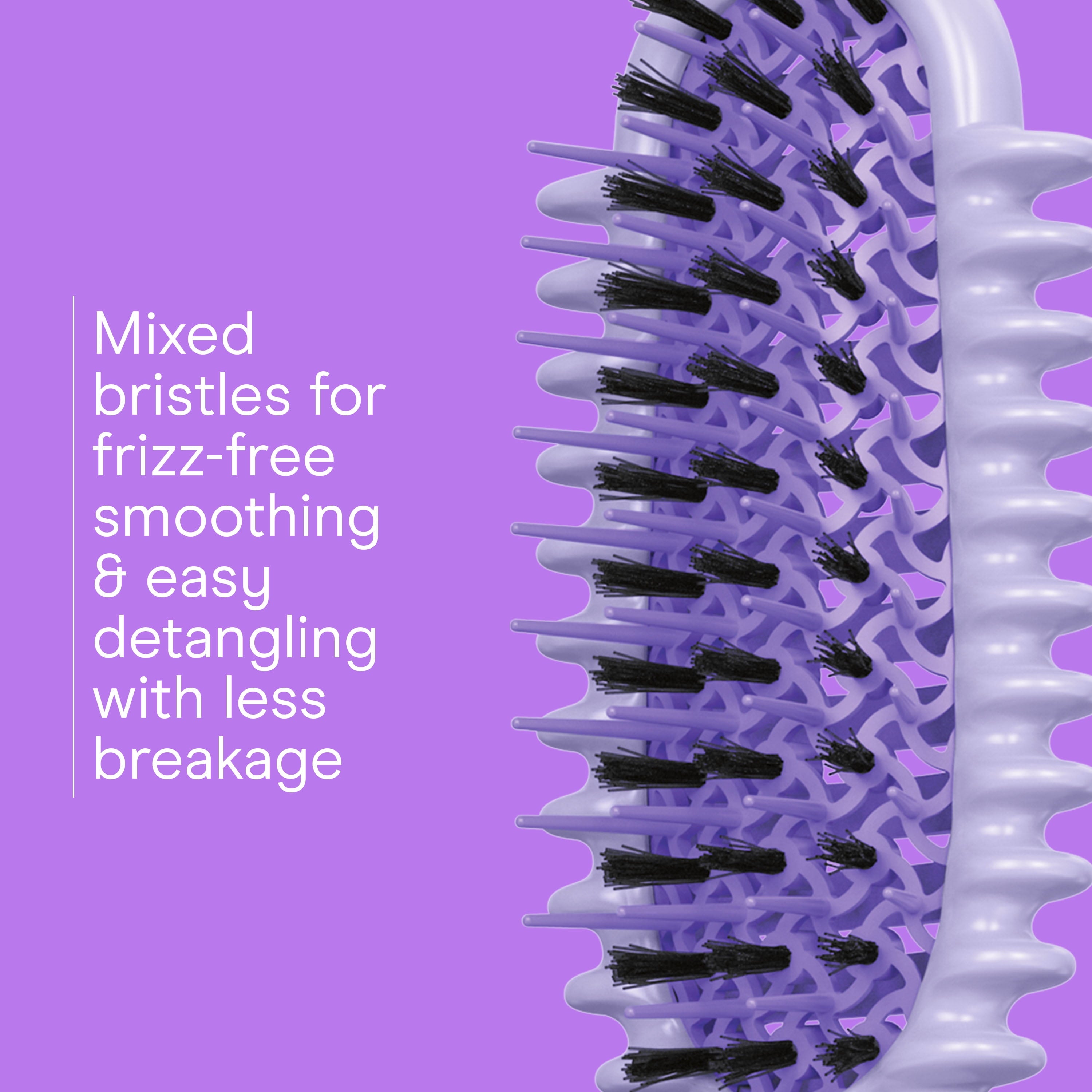 Pro Detangler Hair Brush, Purple, Frizz-free Detangling, 1 Count - Image 5