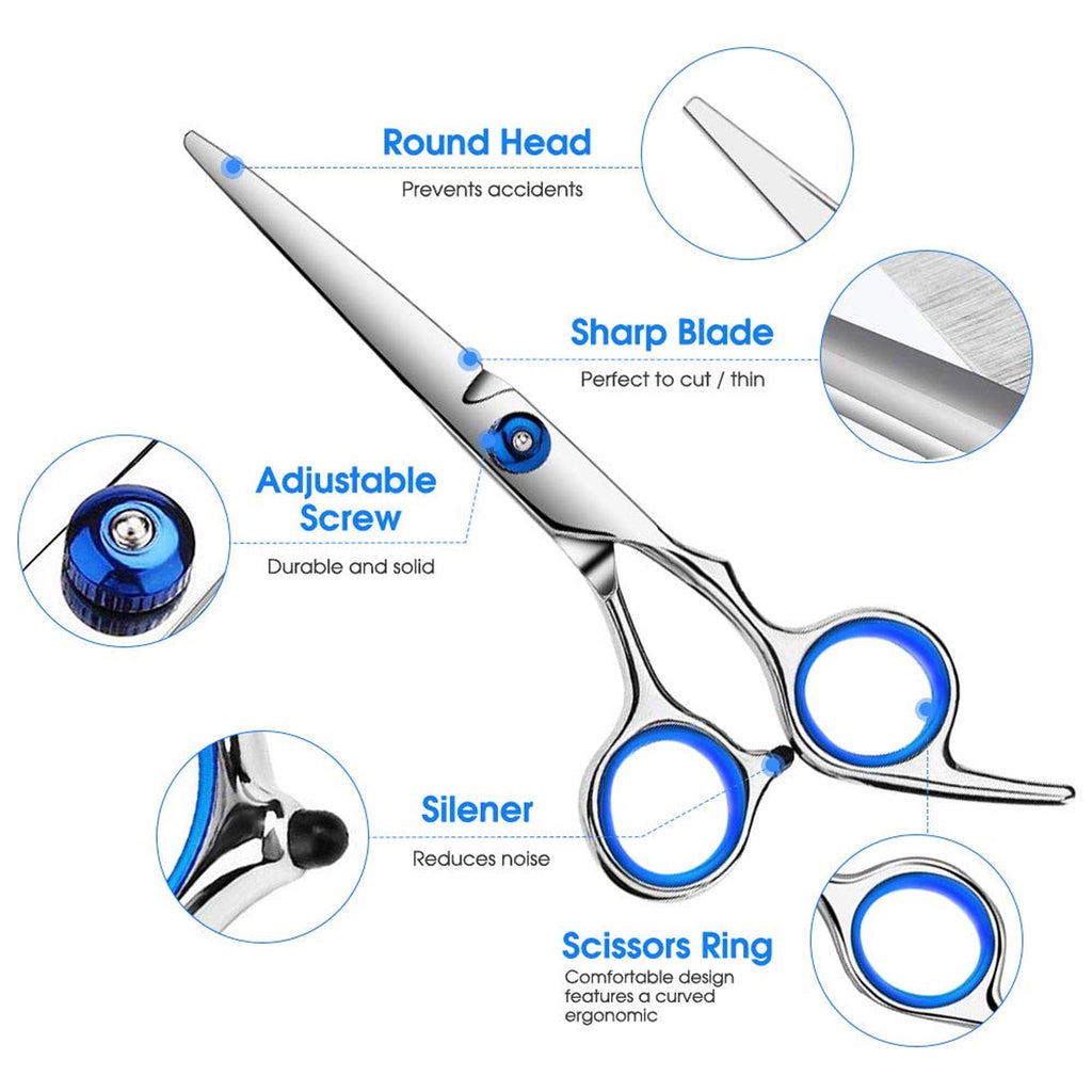 Set 6.5 Inch - Thinning Scissor & Shears , Texturizing and Precision Scissor for Salon & Home Use - Image 5