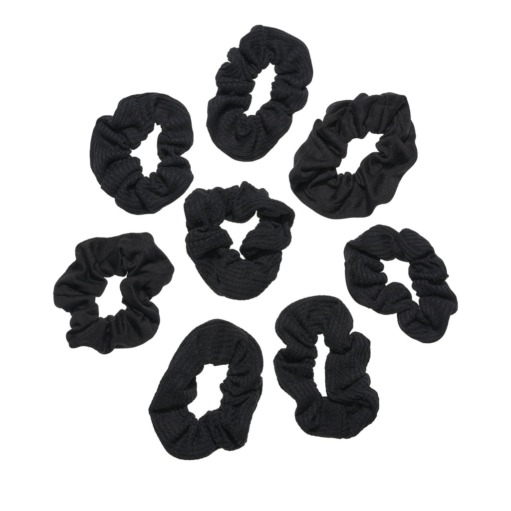Ouchless Scrunchies, Gentle Hair Scrunchies, Black, 8 Ct - Image 3
