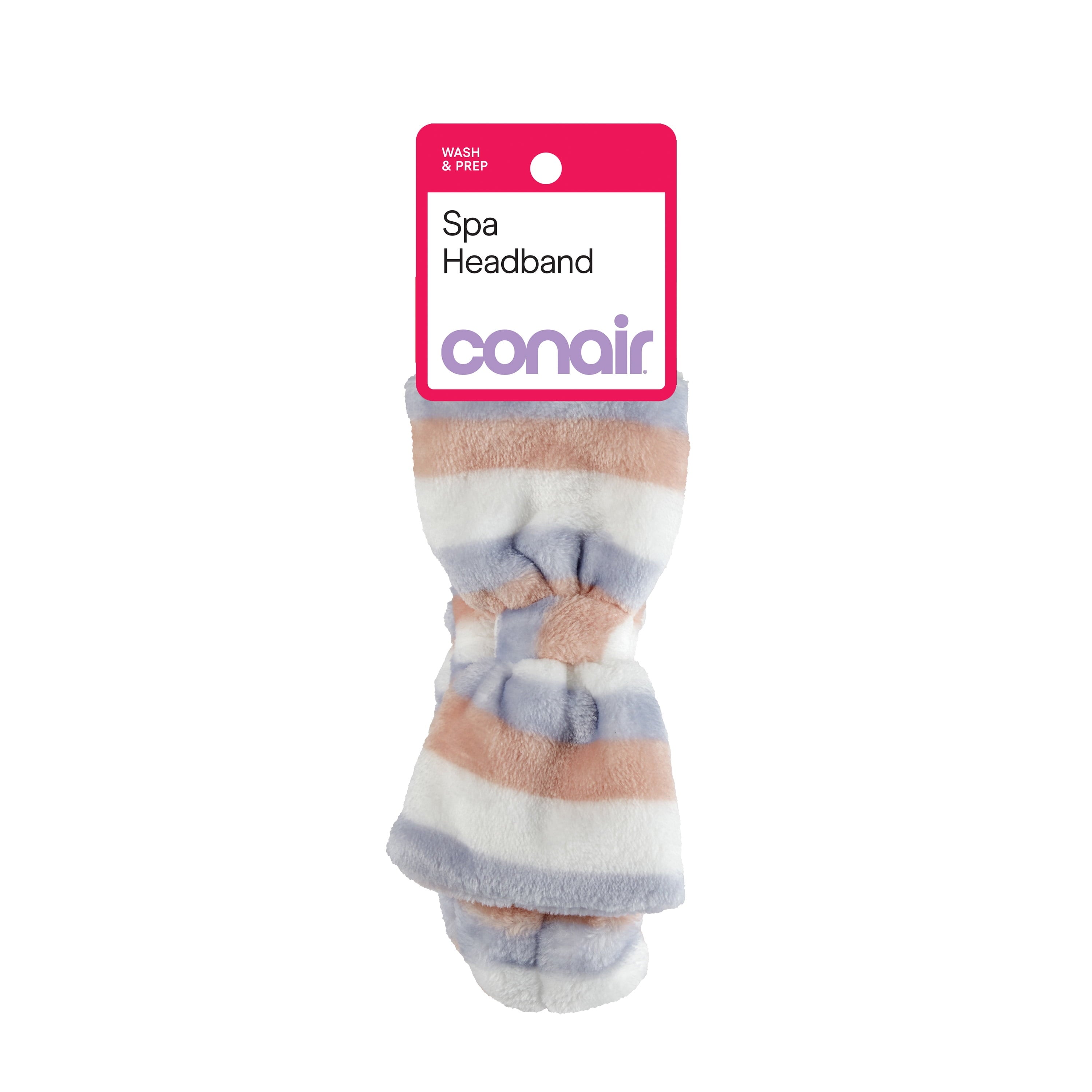 Striped Spa Headwrap with Bow for Face Washing and Beauty Routines - Image 6