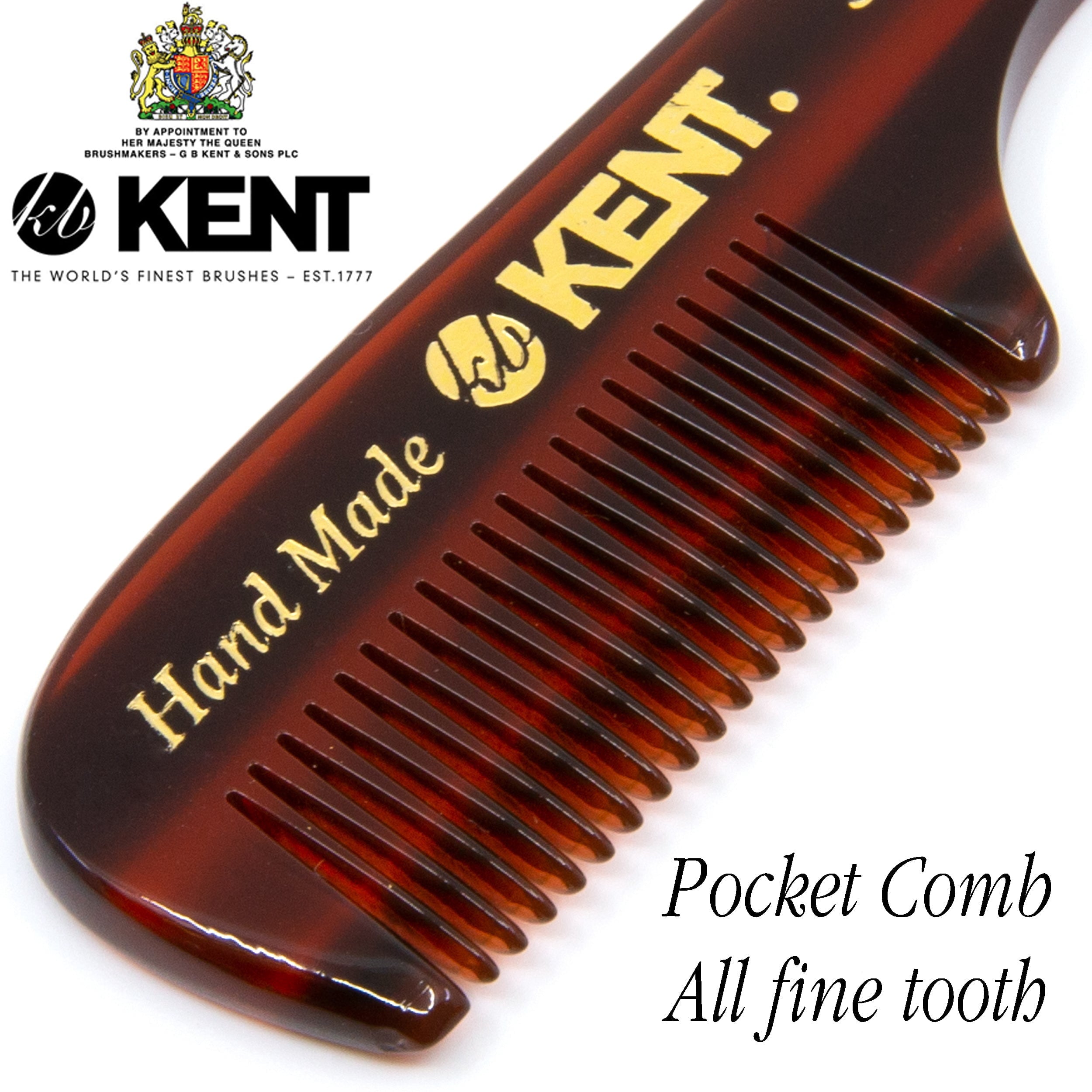 Small Gentleman's Beard and Mustache Pocket Comb, Fine Toothed Pocket Size for Facial Hair Grooming and Styling. Saw-... - Image 6