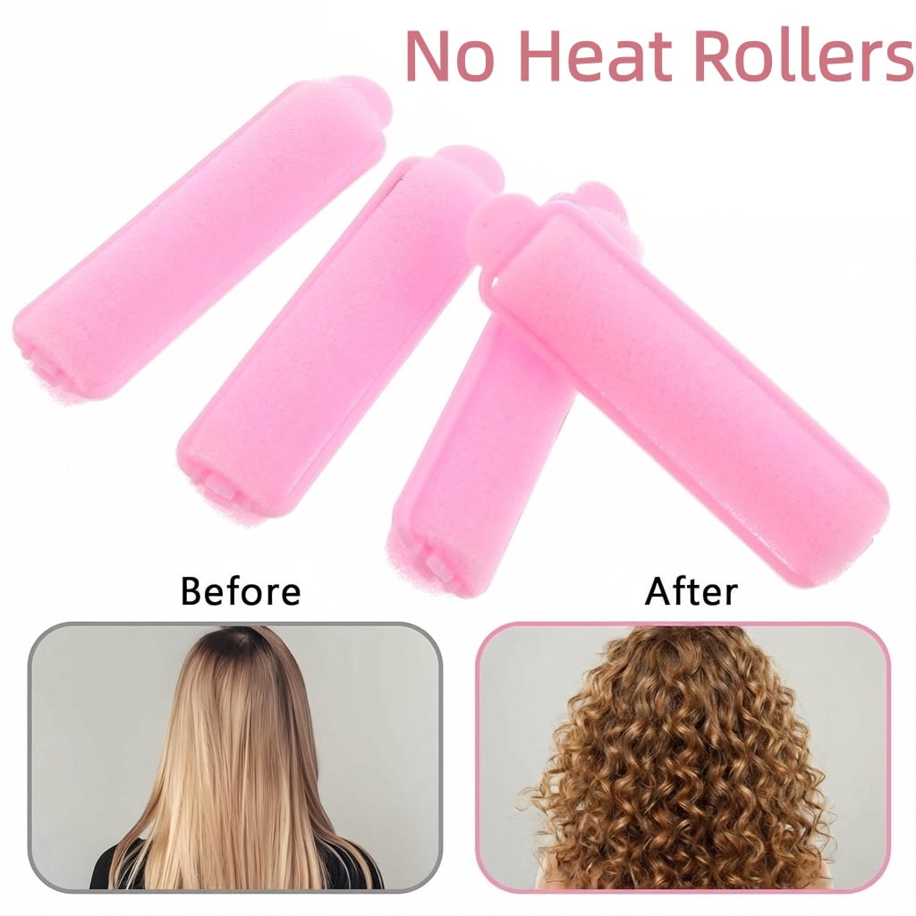 Pieces Sponge Hair Rollers,Small Soft Hair Styling Curlers,Hairdressing Curlers for Women(0.6 x 2.64 inches,Random Co... - Image 4