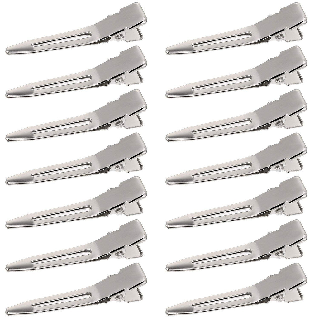 1.75 Prong Curl Metal Hair Clips for Dreads Lock Clips Hair Alligator Clips Silver Section Clips Metal Alligator Clip...