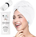 100% Towel Wrap for Women/Kids | Quick Dry, Soft & Absorbent Wrap Towels with Double Button | Anti Frizz, Non Microfi...