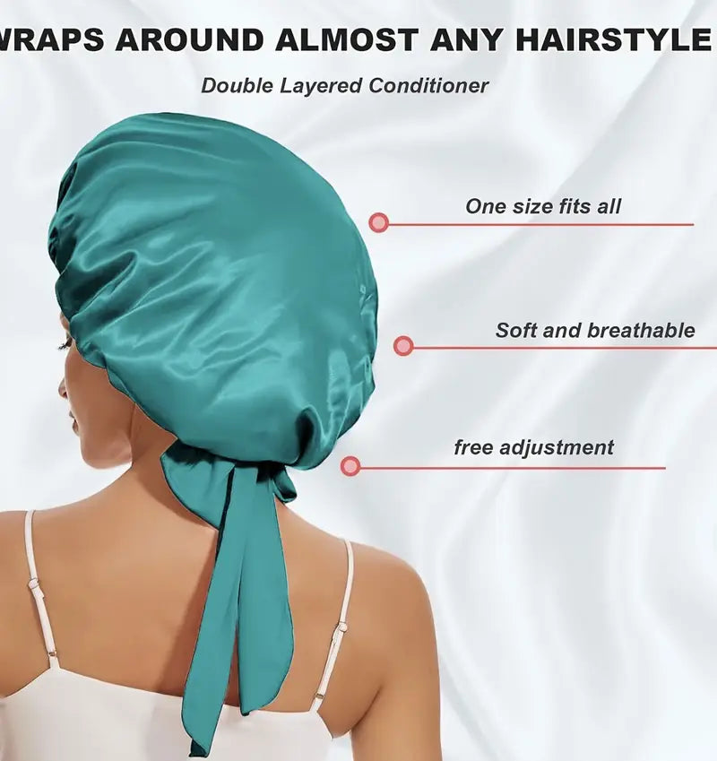for Women – Lightweight Single Layer Hair with Adjustable Tie Band for Curly & Natural Hair - Image 6