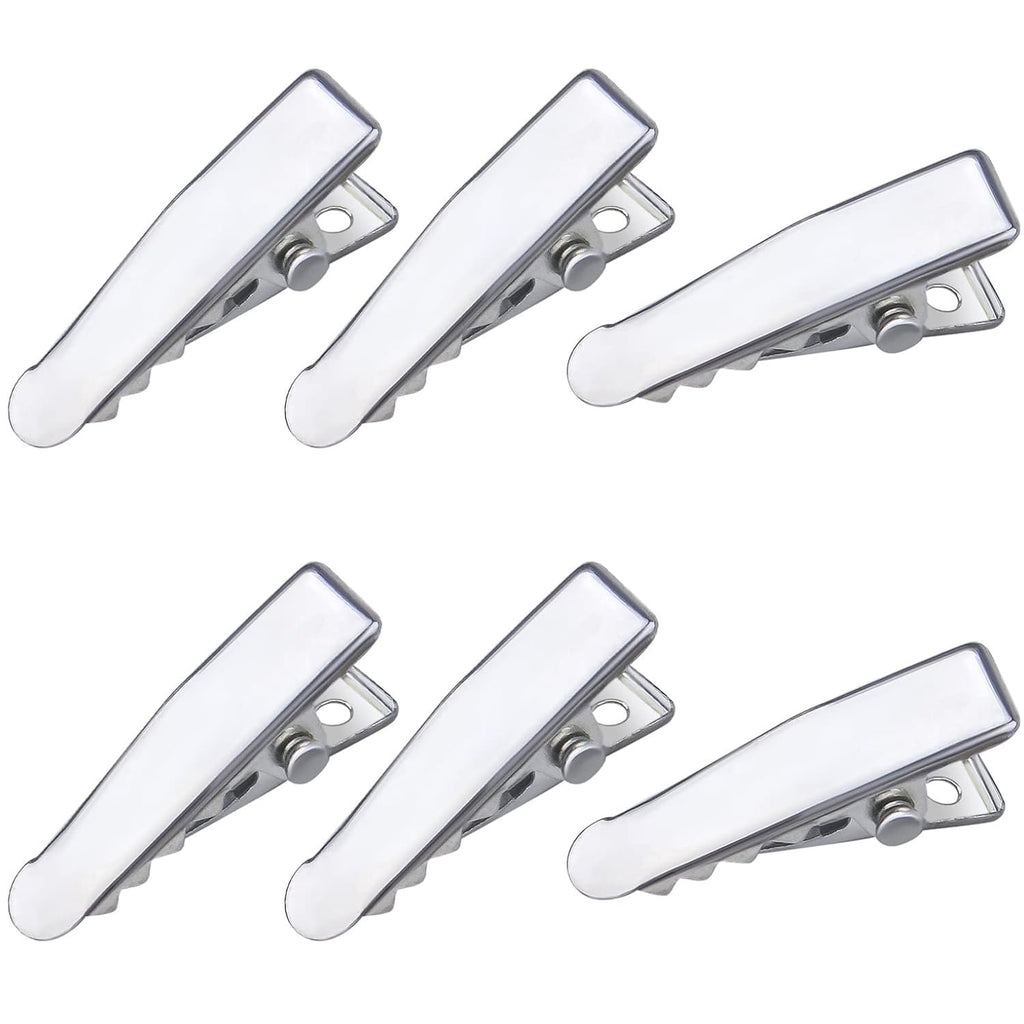 100pcs Alligator Duckbill Hair Clips Metal Single Prong Hair Clip Hairpins Teeth Bows Professional Sectioning Clips DIY Hair Accessories for