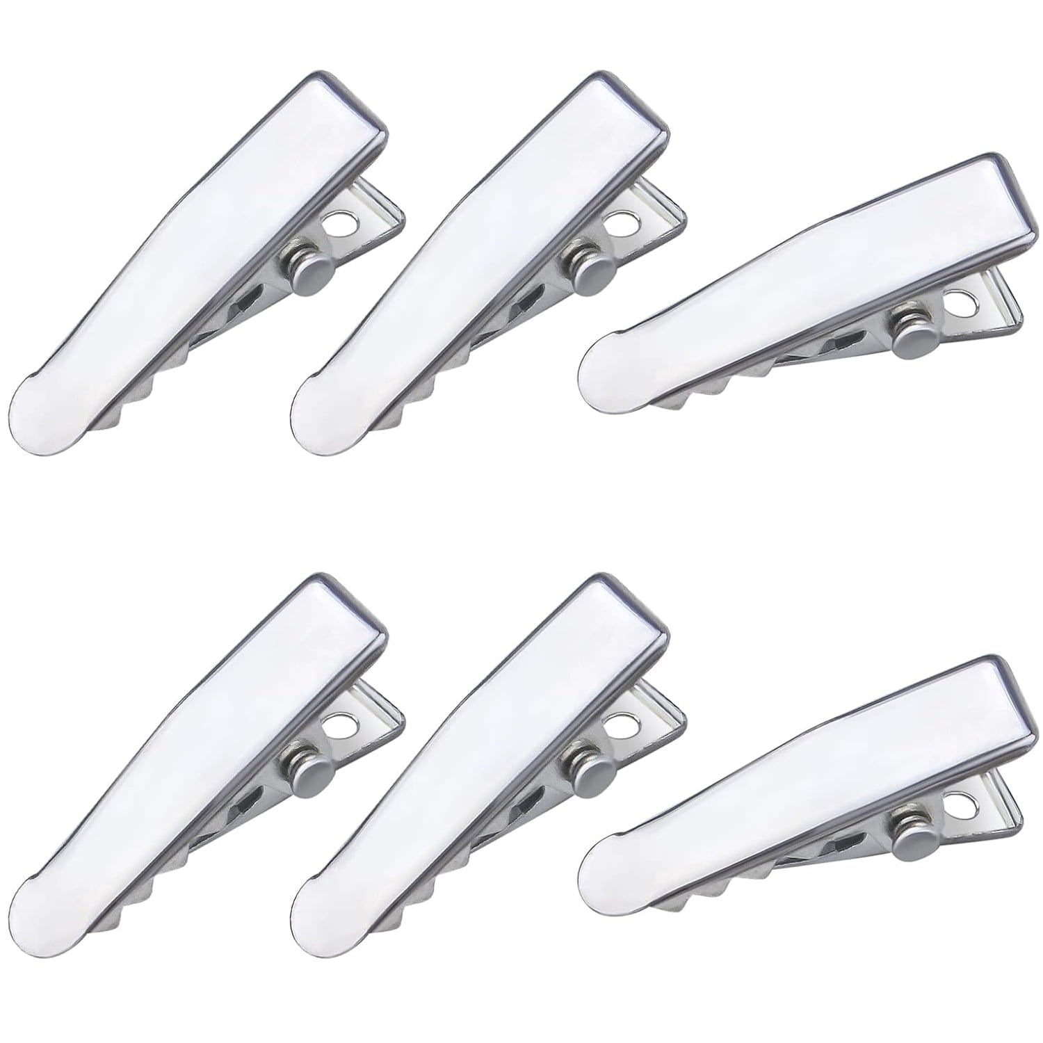 100pcs Alligator Duckbill Hair Clips Metal Single Prong Hair Clip Hairpins Teeth Bows Professional Sectioning Clips DIY Hair Accessories for