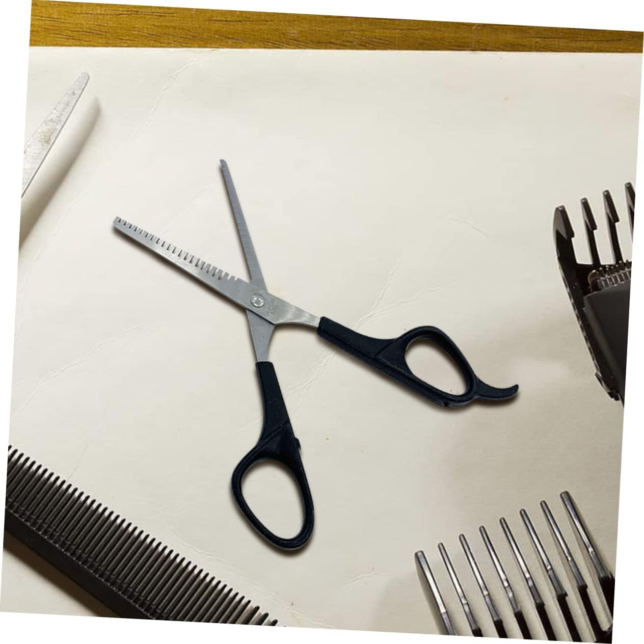 2 Pcs Sharp Hair Cutting Scissors, Stainless Steel Body and Abs Handle Multifunctional Thinning Shears for Hair Cutti... - Image 4