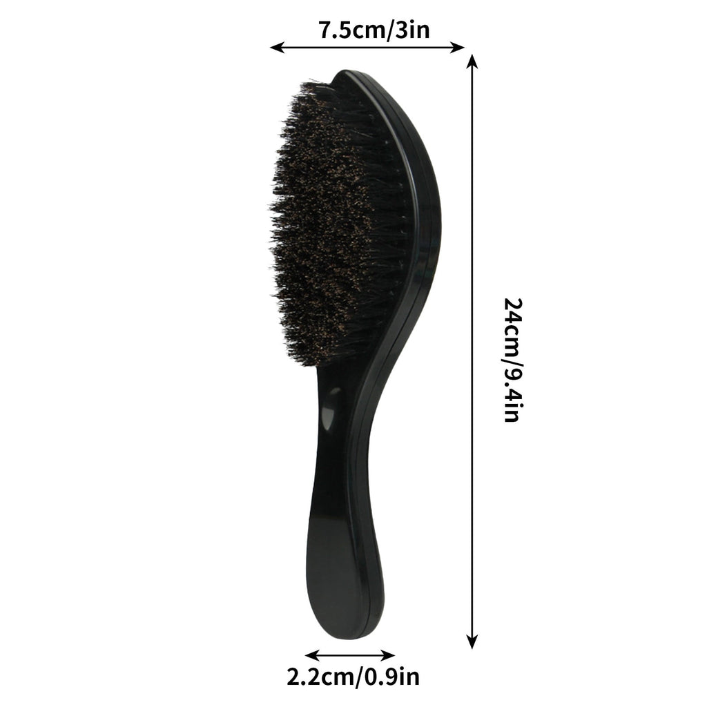 TUITOONM Men's Beard Brush Bristle Oil Hair Brush Africans Curling Comb Hair Styling Hair Brush Made With Reinforced Boar And Nylon Bristles - Image 2