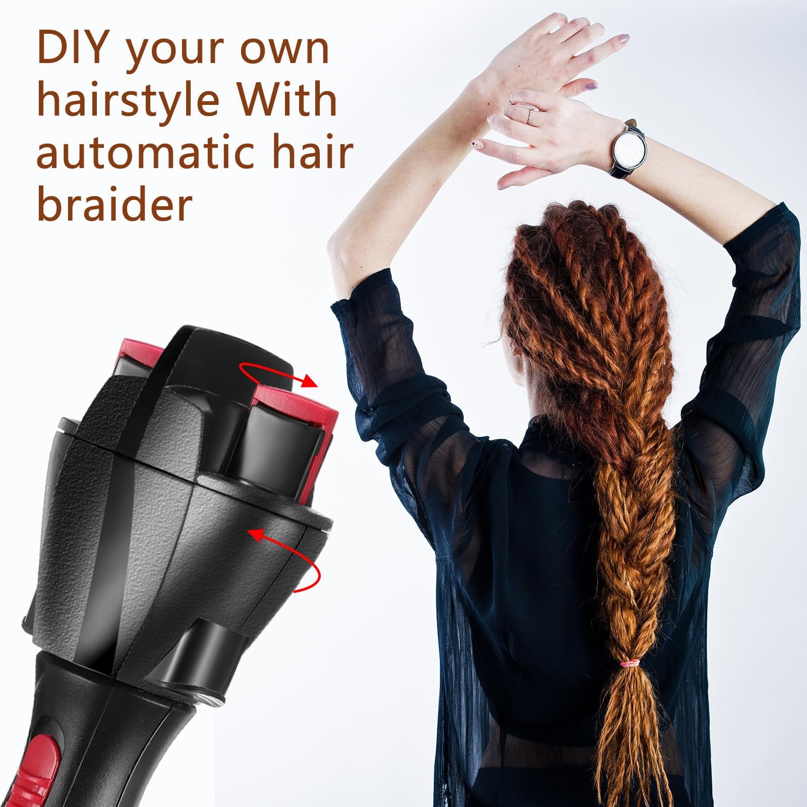 Auto Smart Styling Tools, Electric Quick Twister and Machine, Battery Powered for Tangling Styling - Image 2