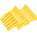 12 Pcs Alligator Clips for Hair Styling Matte Alligator Crocodile Clips for Women Hair Sectioning(Yellow)