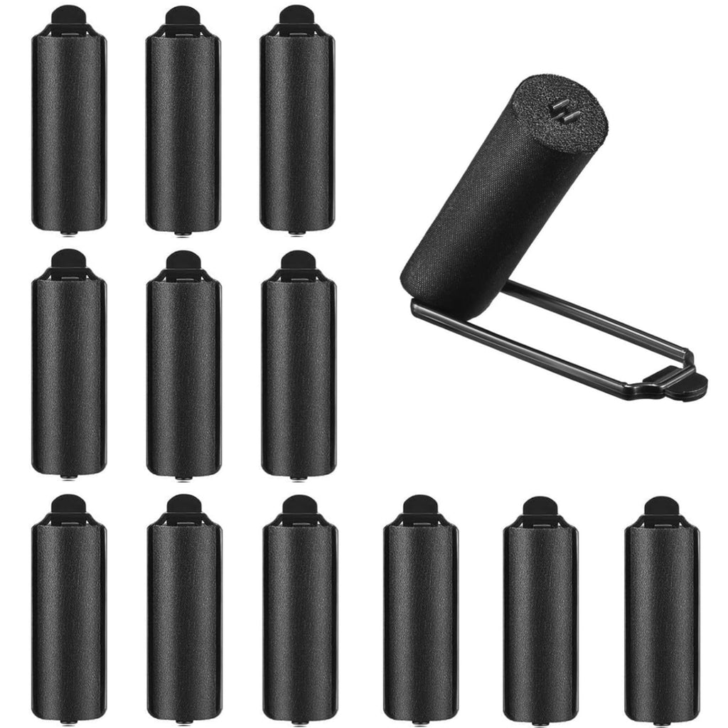 12 Pcs Soft Foam Hair Curlers Flexible Sleeping Curlers Sponge Hair Rollers for Hair Styling Overnight Curl and Volum...