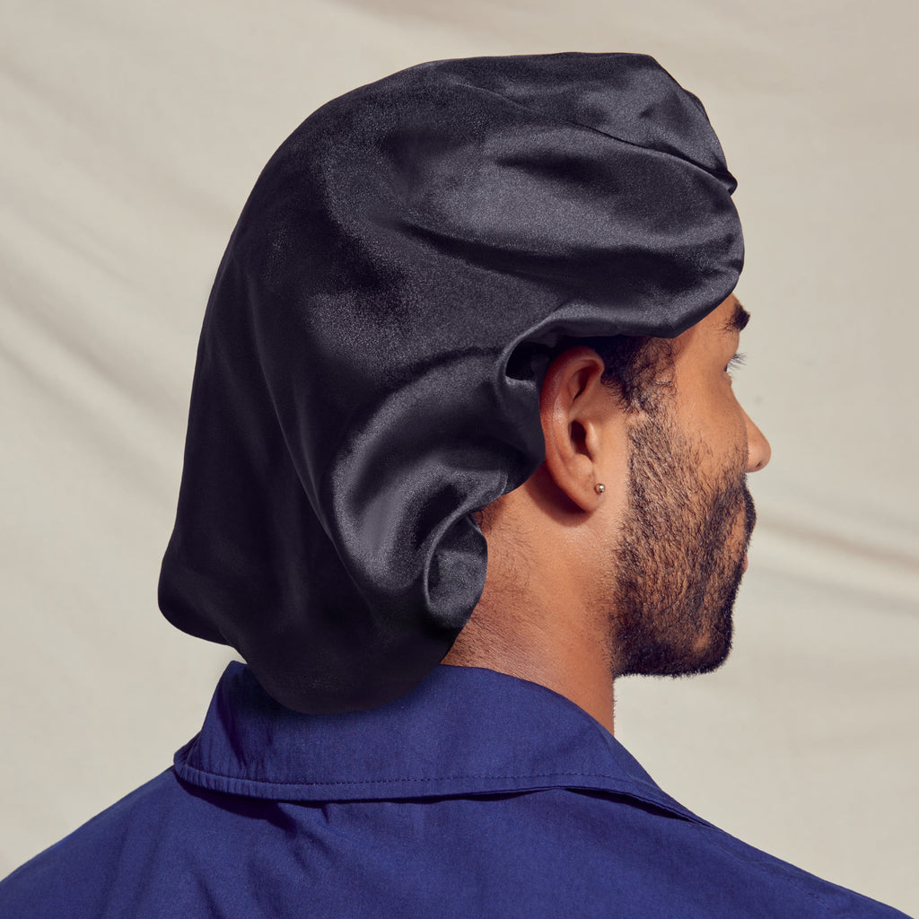 Hair Bet Cap, Wide Edge, Super Jumbo, Black - Image 4