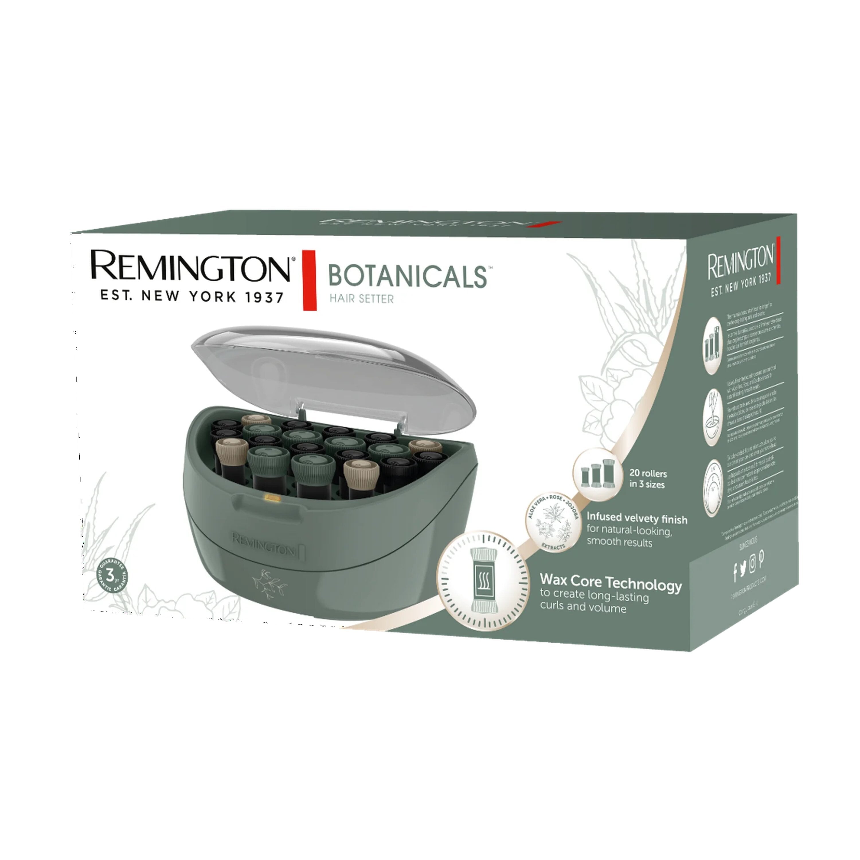 Setter with Ceramic Rollers and Ionic Conditioning, 20-Piece Set - Image 3