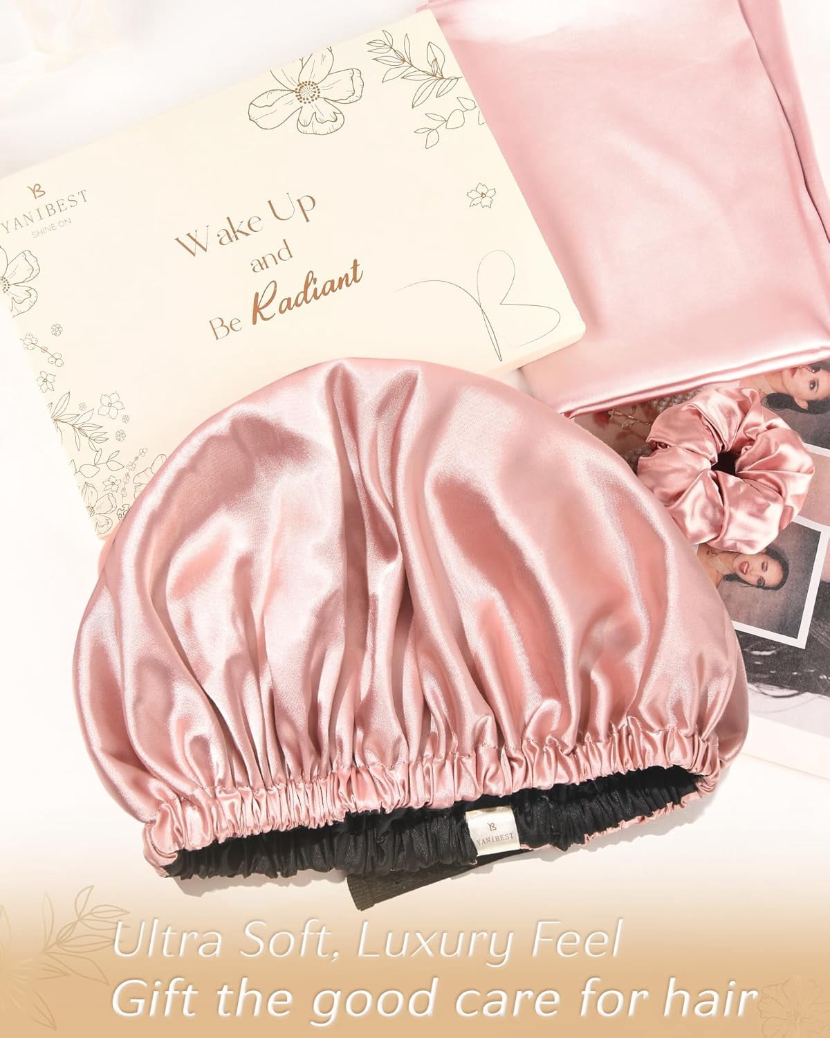 Adjustable Satin Bet Double Layer Hair Bet for Sleeping Bets for Women Hats Curly Natural Hair - Image 5