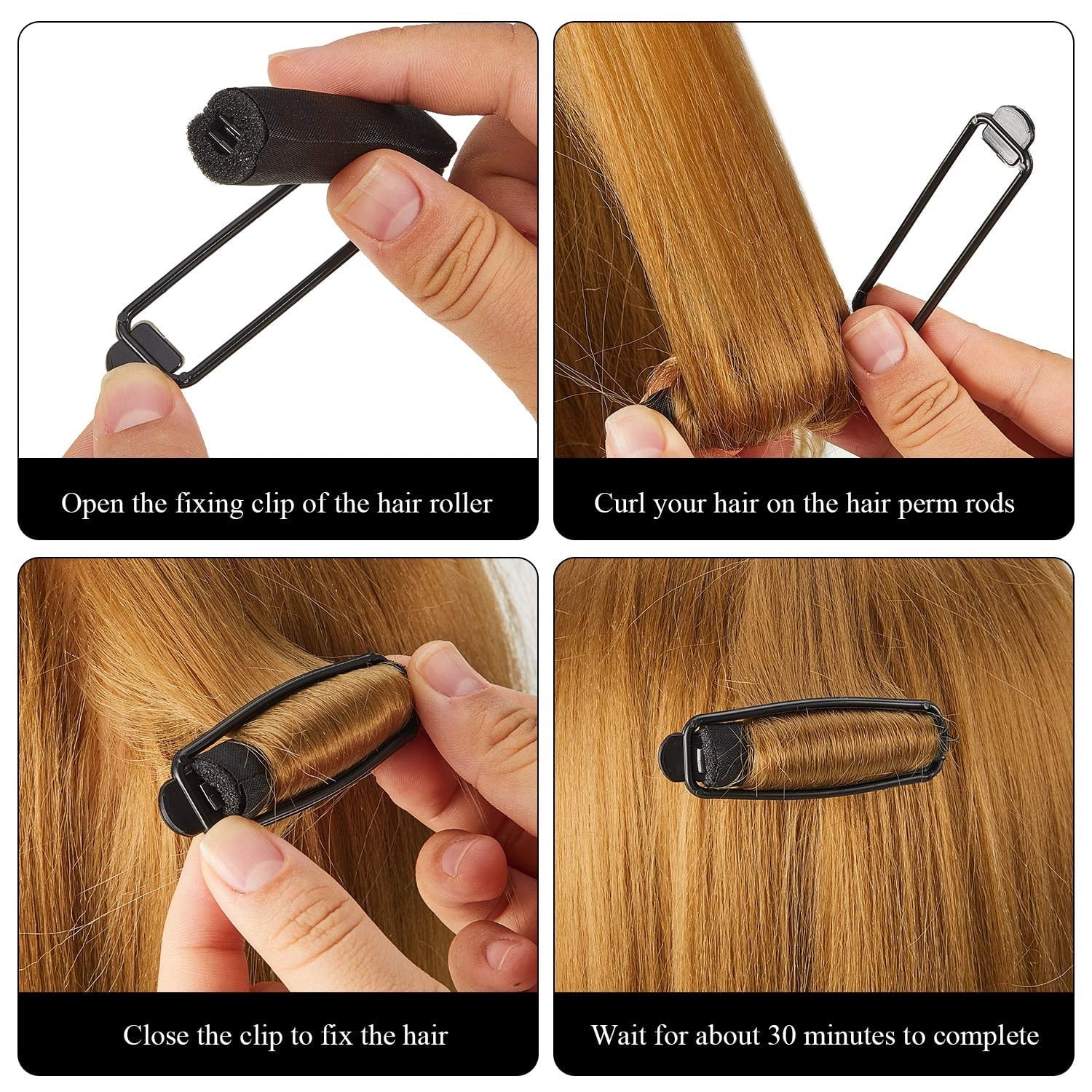 12 Pcs Soft Foam Hair Curlers Flexible Sleeping Curlers Sponge Hair Rollers for Hair Styling Overnight Curl and Volum... - Image 5
