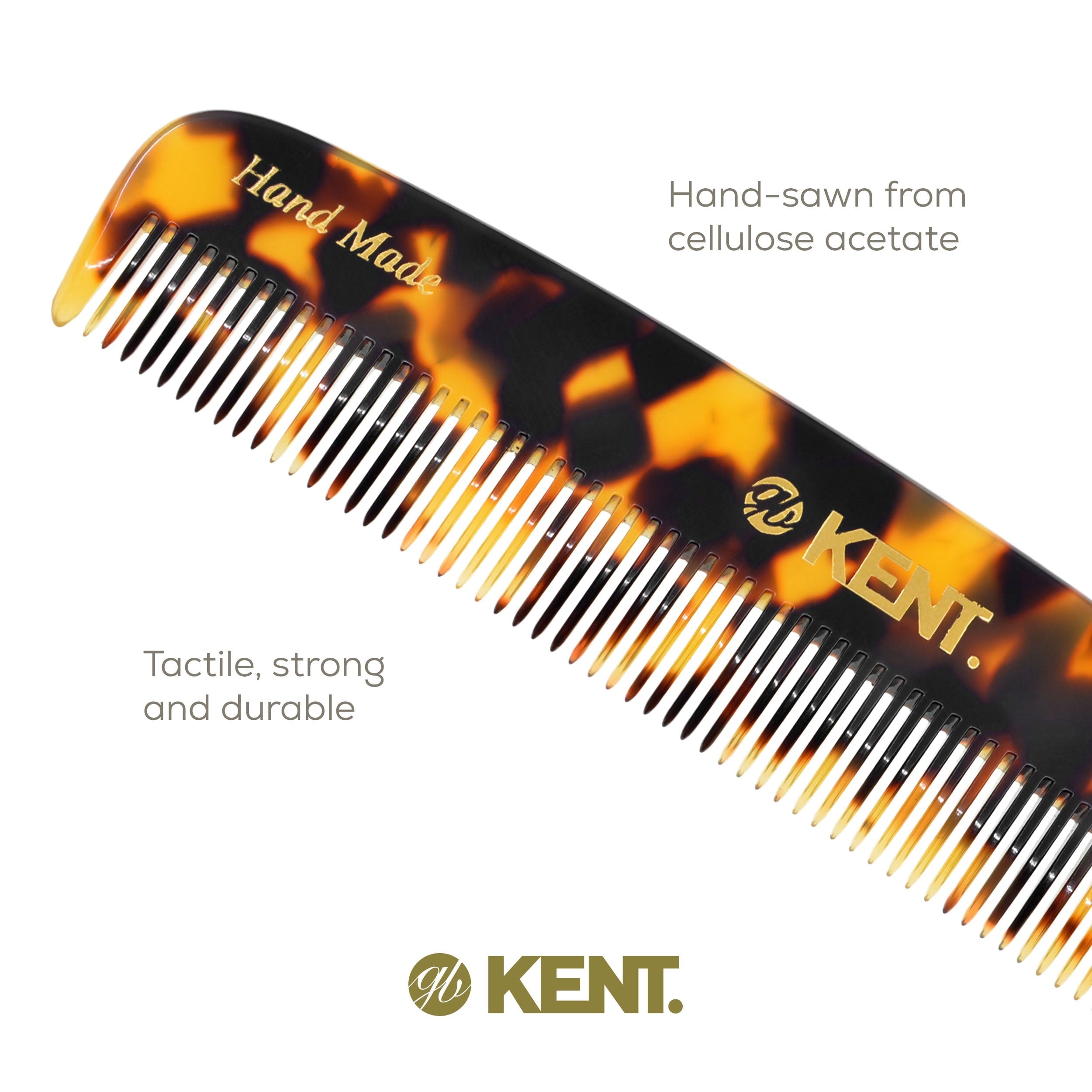 Kent 7T Handmade All Fine Tooth Pocket Comb for Men, Hair Comb Straightener for Everyday Grooming Styling Hair, Mustache and Beard, Use Dry - Image 6
