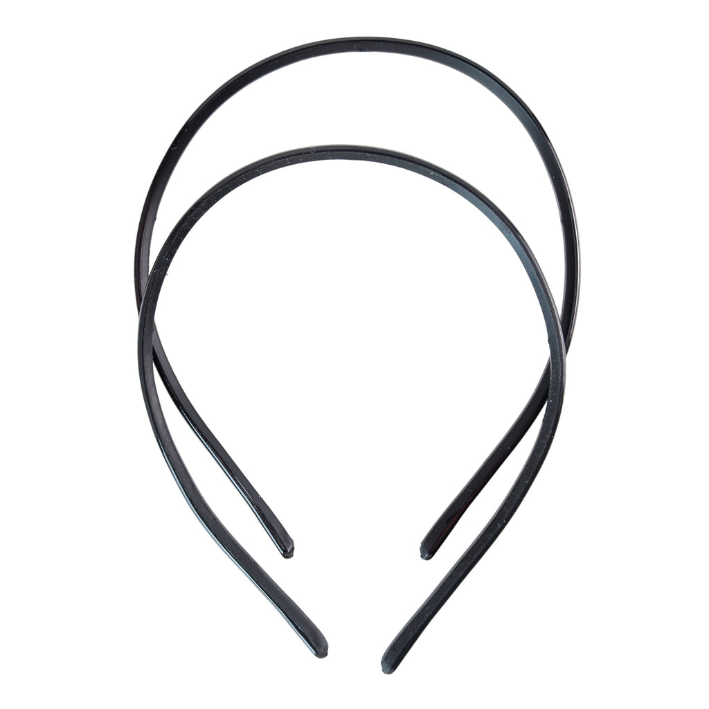 Flexible Skinny Plastic Headbands, Multicolor, 2 Count - Image 2