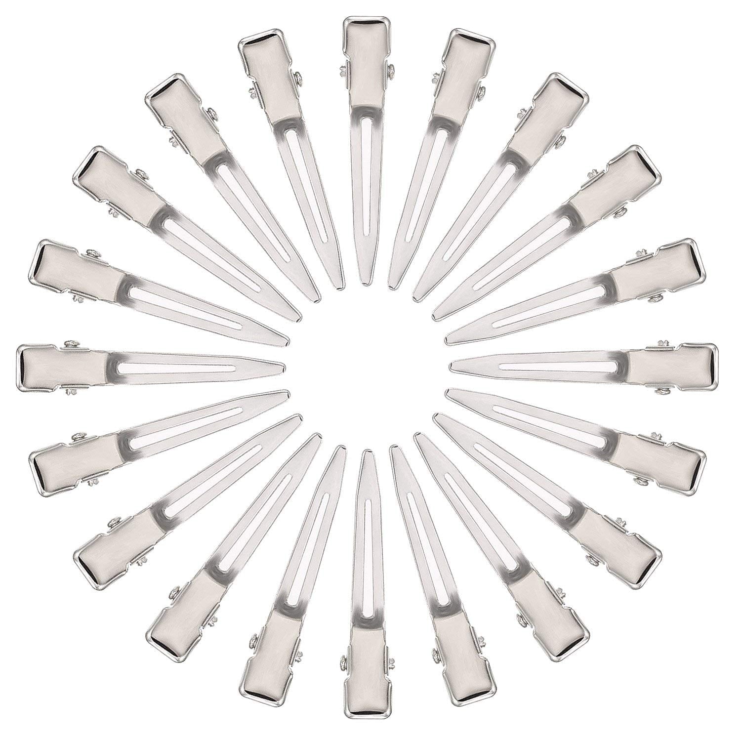 1.75 Prong Curl Metal Hair Clips for Dreads Lock Clips Hair Alligator Clips Silver Section Clips Metal Alligator Clip... - Image 2
