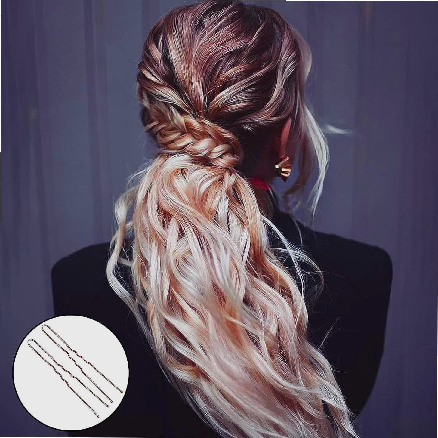 7cm Hair Pins for Buns, 50pcs Bobby Pins Brown Hair, U Shaped Hair Pins for Women Girls, Hair Grips for Thick Hair, Hair Styling Accessories - Image 2