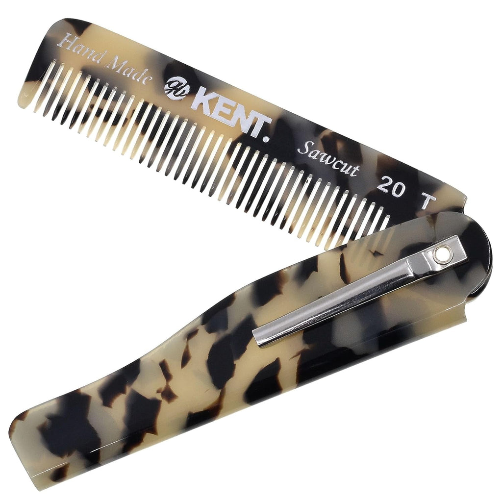Folding Pocket Comb for Men, Fine Tooth Hair Comb Straightener for Everyday Grooming Styling Hair, Beard or Mustache,... - Image 2