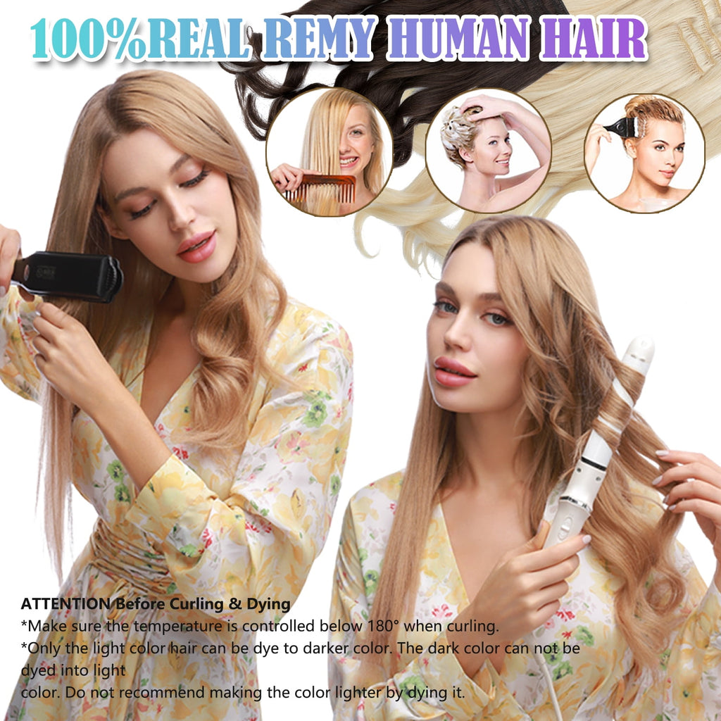 Benehair 100% Remy Human Hair Clip In Human Hair Extensions Full Head 8 Pcs Invisible Brown Hair Straight Smooth Hair Extensions US 8A Quali - Image 5