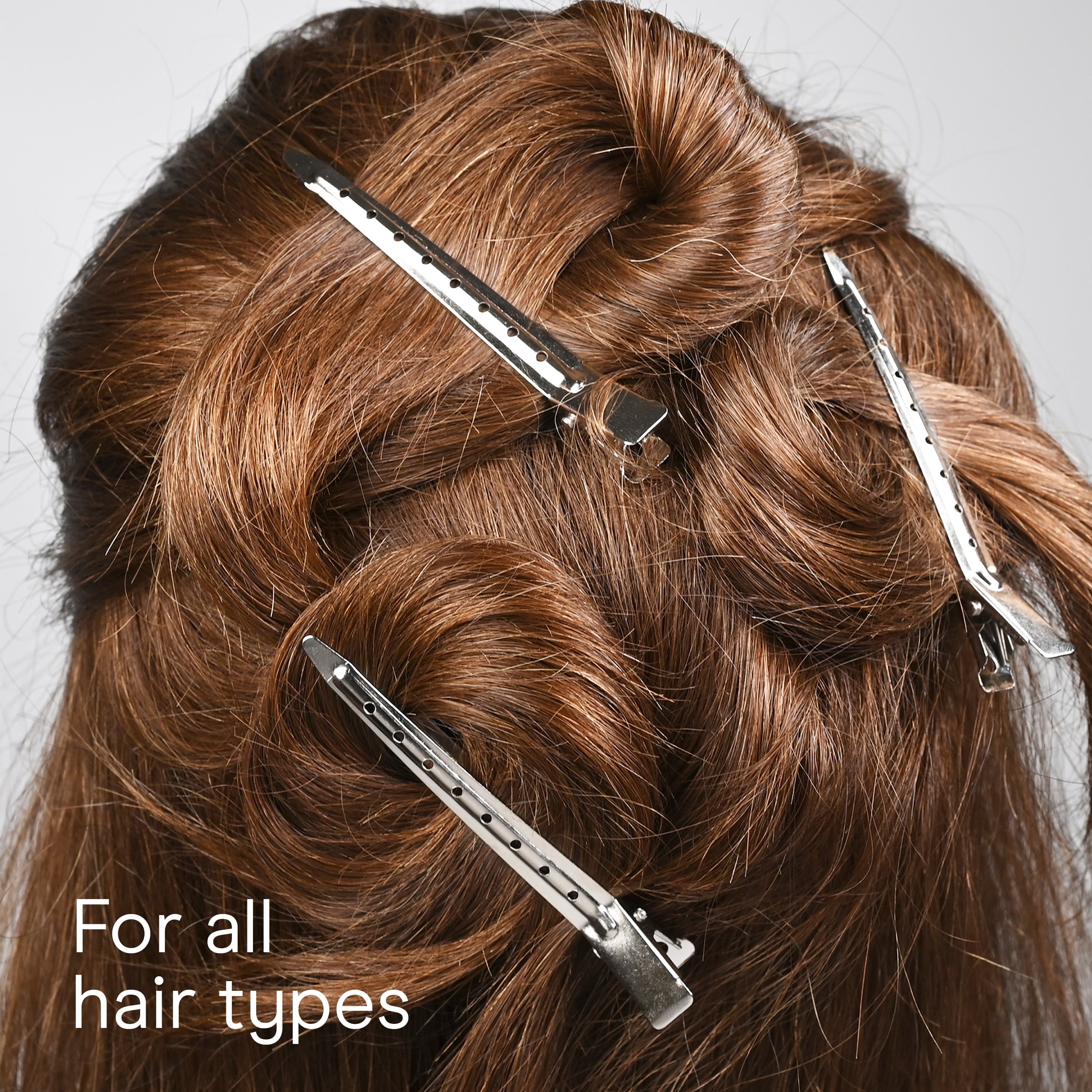 Single Prong Pin-Up Salon Hair Setting Clips, Silver, 30 Count - Image 5