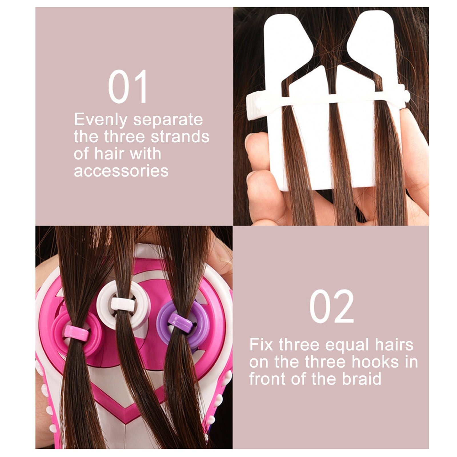 Hair Twisting Tool, Automatic Hair Braider Electric Rollers Hair Braider Hair Braiding Machine Girls Quick Twist Hair Braider Machine Stylin - Image 4