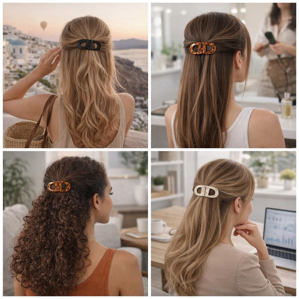 Magnetic Hair Clips - No Crease Magnet Hair Clip for Women, Strong Hold Seamless Magnetic Hair Clip for Sectioning and Styling(1 Set) - Image 4