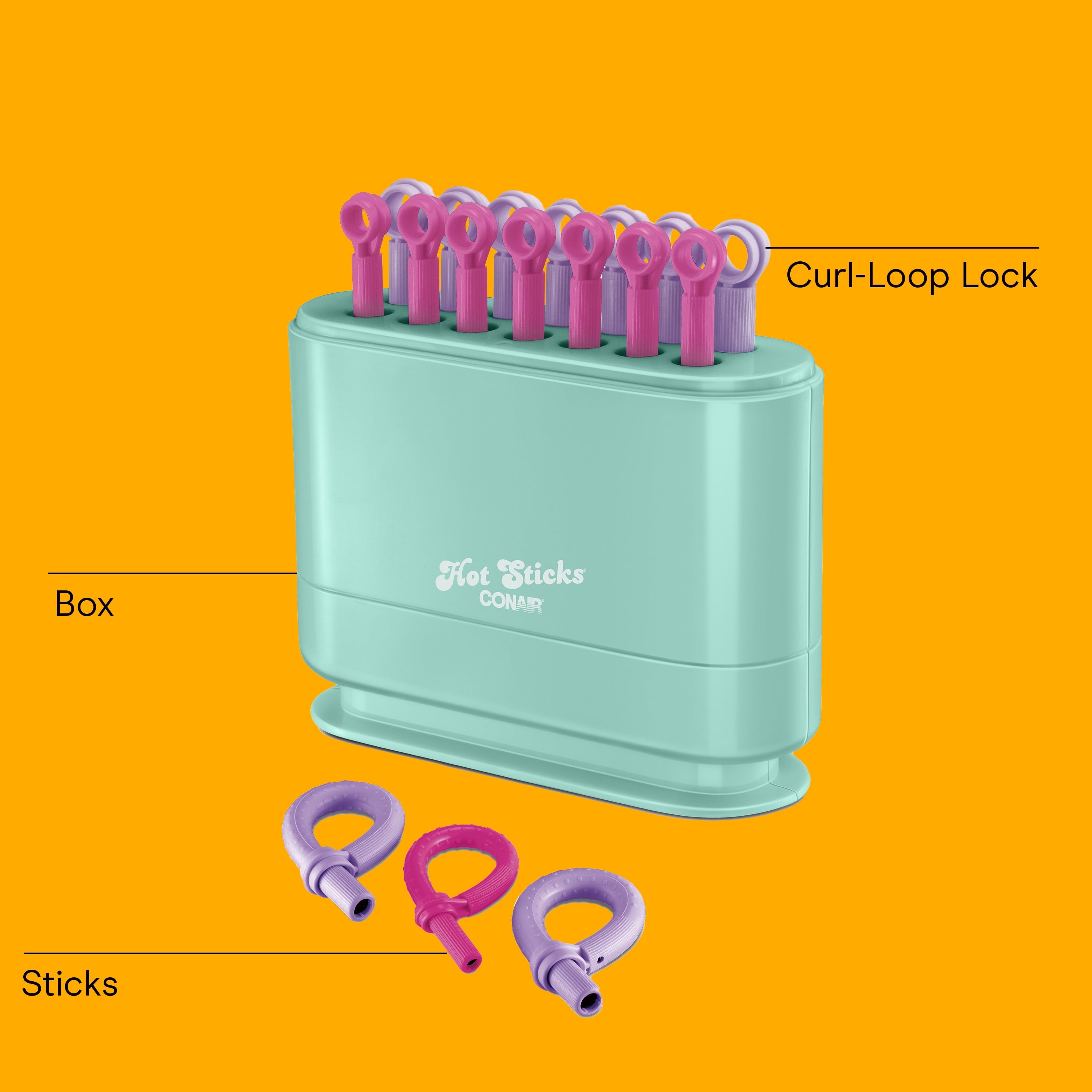 Silicone Hair Roller Set, 14 Clip-Free Rollers, 85-Second Heat-Up - Image 2