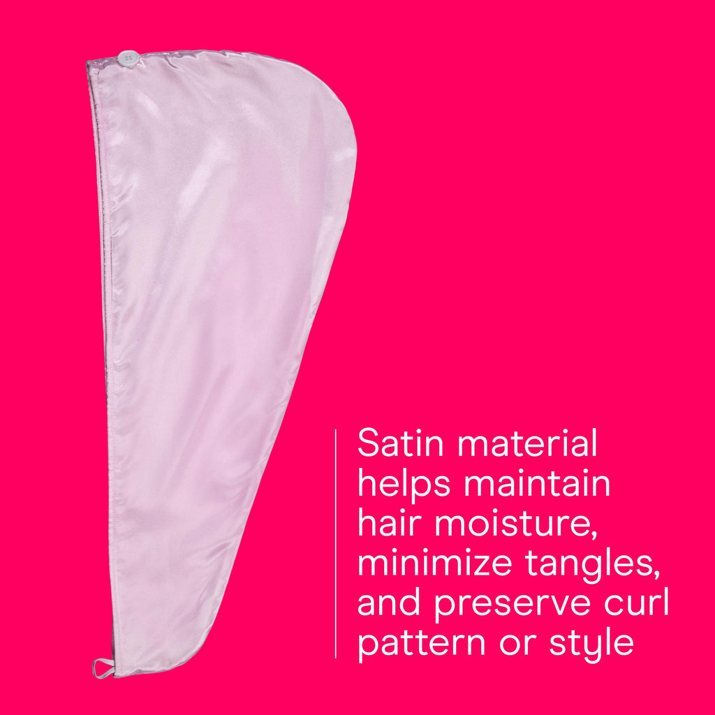 2n1 Hair Towel, Terry & Satin, Frizz Control, All Hair Types, 1 Count - Image 4