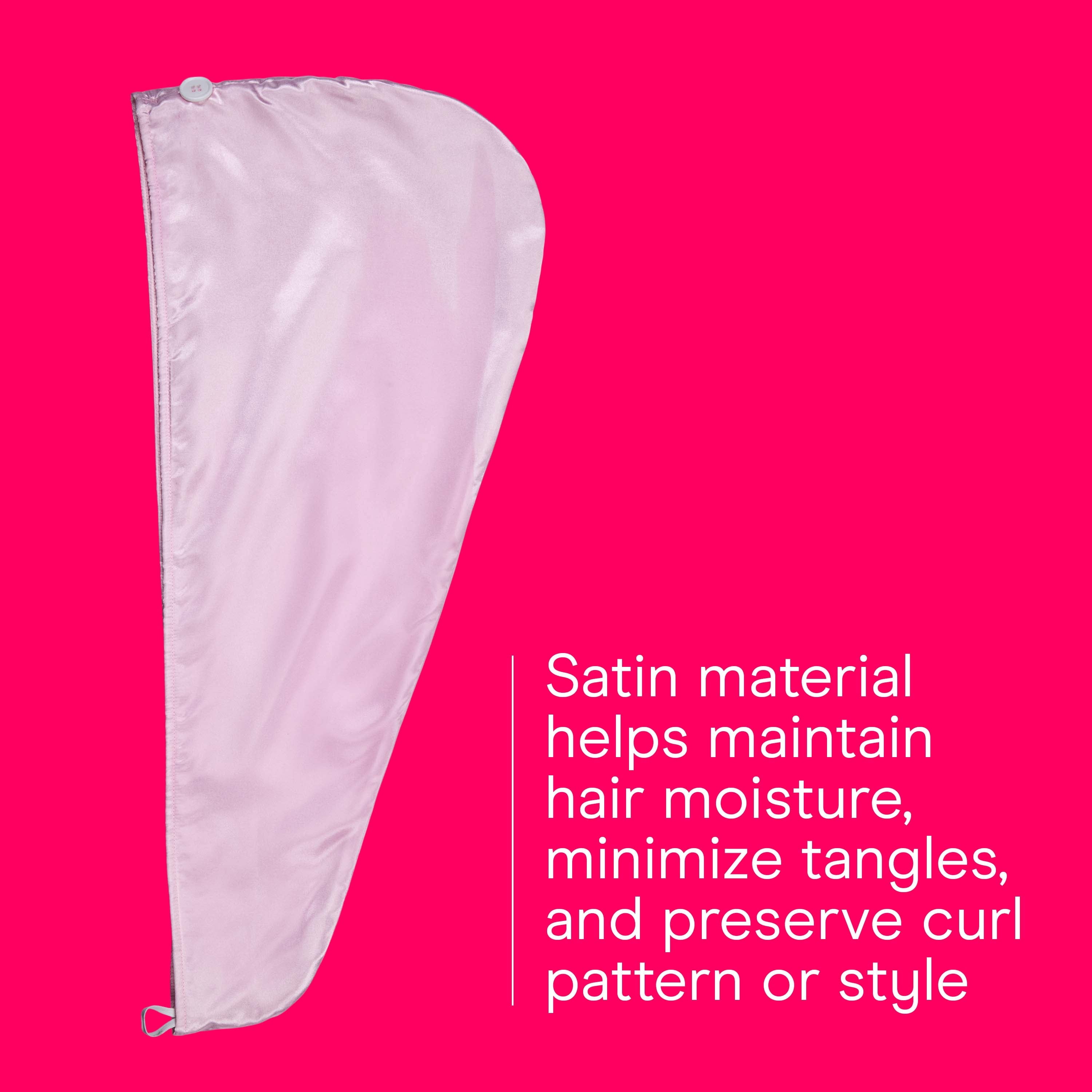2n1 Hair Towel, Terry & Satin, Frizz Control, All Hair Types, 1 Count - Image 4
