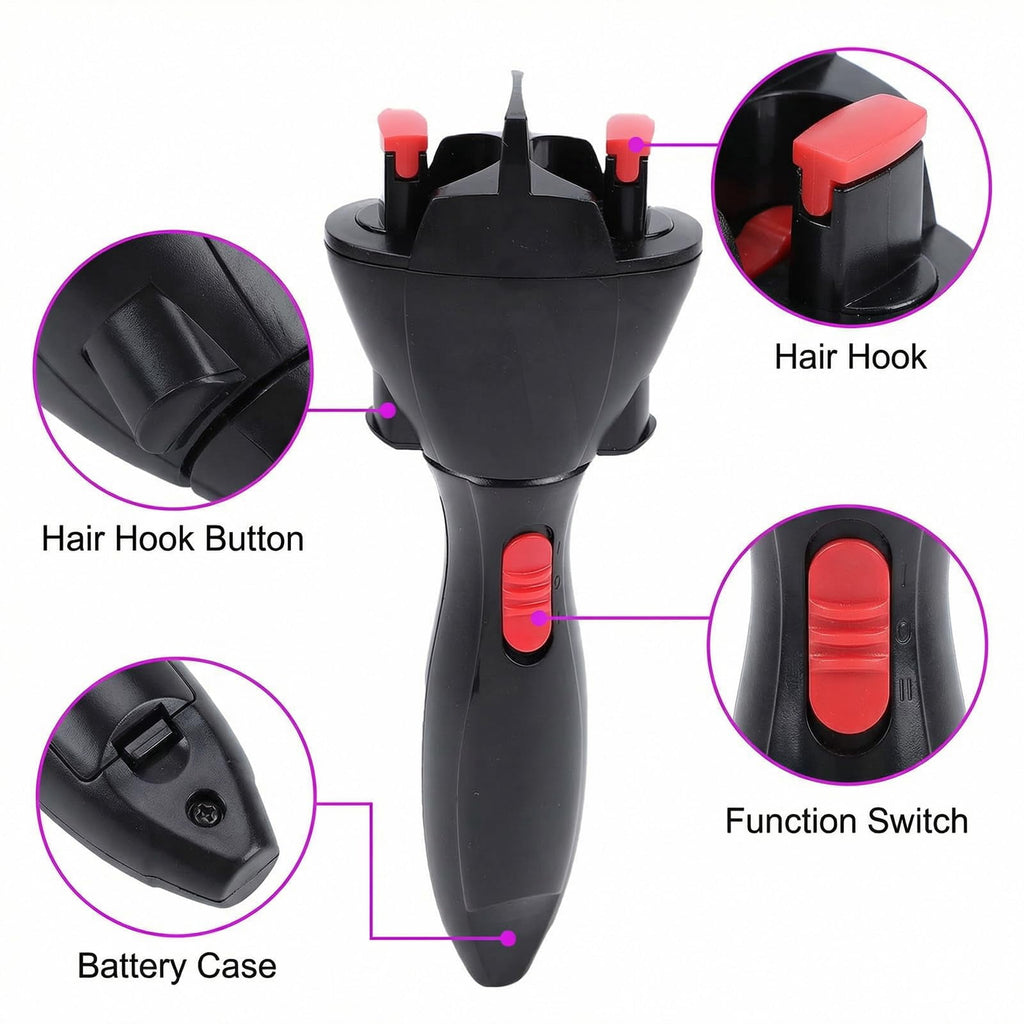 Machine Electric Quick Twister for French Dreadlock Maker, Styling Tool for Women, Girls & stylistsBatteries not incl... - Image 6