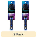 (2 pack) Conair Grip & Shape Nylon Bristle All-Purpose Hair Brush, Colors Vary