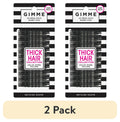 (2 pack) Gimme Bobby Pins, Secure Hold Hair Pins for Thick Hair, Black, 40 Count
