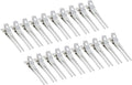 20 Pack Hairdressing Double Prong Curl Clips, 1.8'' Duck Billed Hair Clips, Metal Clips Hair Pins, Curl Setting Hair Clips for Women Styling