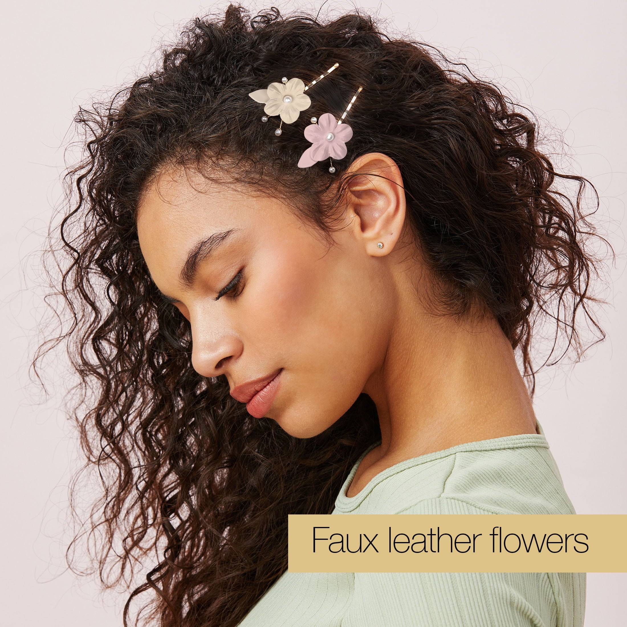 Scunci x Kelsey Anderson Flower Bobby Pins, Multicolor, 2 count - Image 6