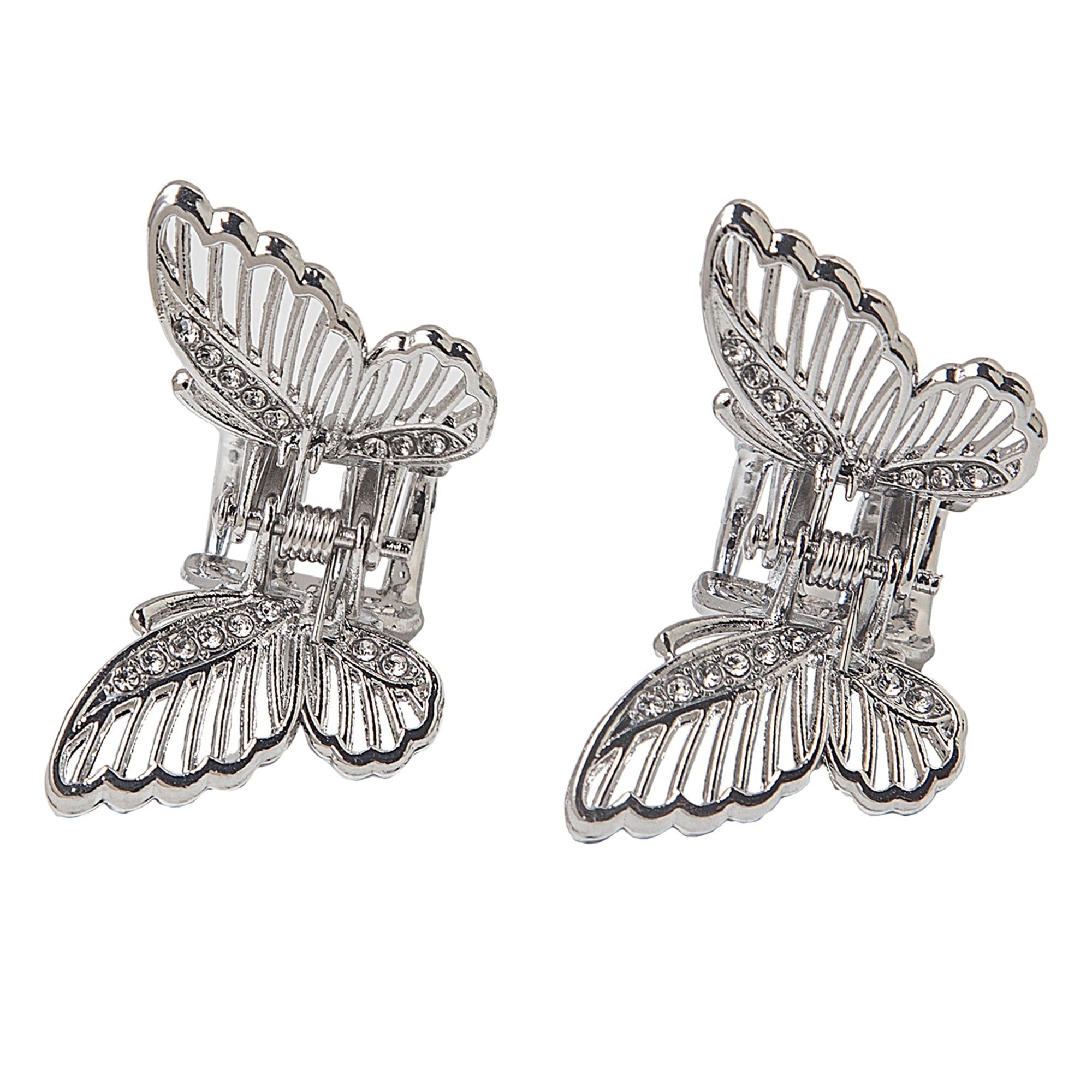 Enchante Accessories Mini Metal Butterfly Claw Clips, 6 Pieces - Image 4