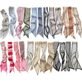 24PCS Fashion Headscarf for Women Multifunctional NeckHeadscarf Purse Scarf Headbands for Bags Hair Accessories