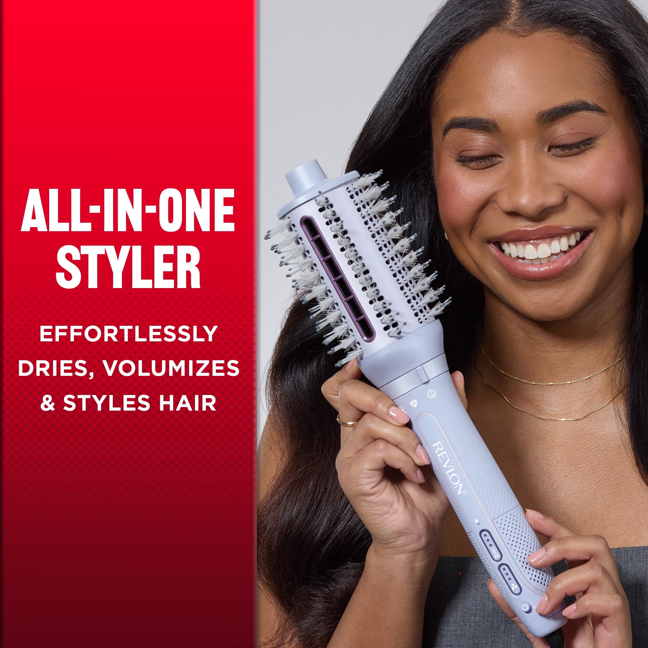 Revlon VersaStyler 3-in-1 Styler,Blow Dryer,Blowout Brush & Thermal Brush - Image 2